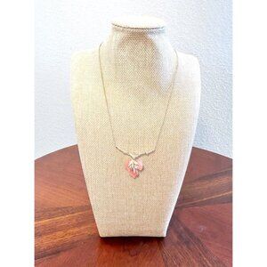 Alexis Bittar Desert Jasmine Orchard Lucite Pendant Necklace in Pink